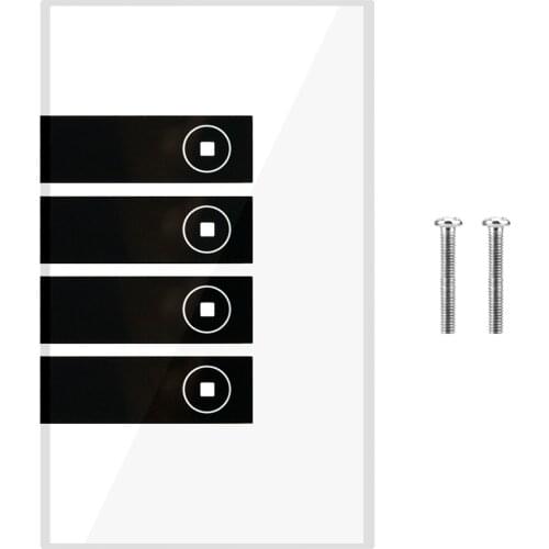 US WIFI Wireless Smart Switch Panel Touch LED Wall Light Switch Remote APP Control Alexa Voice Switch (2/3/4 Gang)