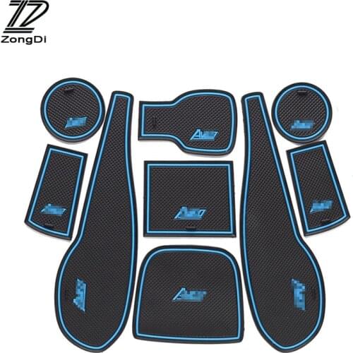 ZD 1set Car Non-Slip Interior Door cup cushion Mat stickers For Chevrolet Aveo captiva TRAX Accessories 2012 2013 2014 2015 2016