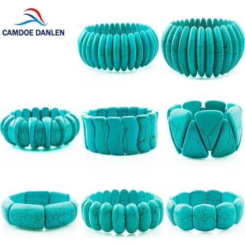 2017 Love Classic Stone Charms Bracelet Femme Bohemian Howlite Bracelet & Bangle pulseras mujer Bracelets for Women Men jewelry