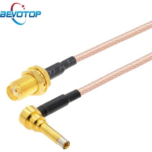 10pcs RF MS156 Cable SMA Female to MS156 Male Plug Test Probe RG316 Jumper Pigtail Cable RF Coaxial Extension Cable 15cm 6inch