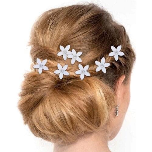 12pcs/set Hair Clips For Women Girl Crystal Rhinestone Flower Swirl Spiral Hairpins Girls Hair Accessories заколки для девочек