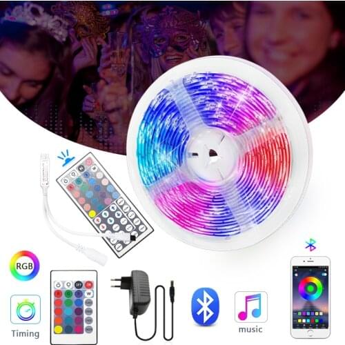 5M 10M 15M Led Strip SMD Flexible Ribbon 5050 2835 Waterproof RGBW Strip Light Bluetooth RGBW RGBWW Wifi Controller Adapter Tape