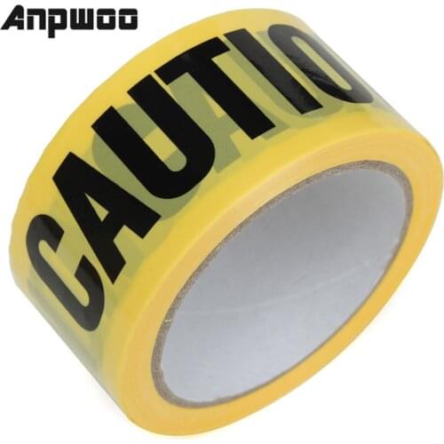 ANPWOO 50mx5cm Roll Yellow Caution Tape For Safety Barrier For Police Barricade For Contractors New Arrival