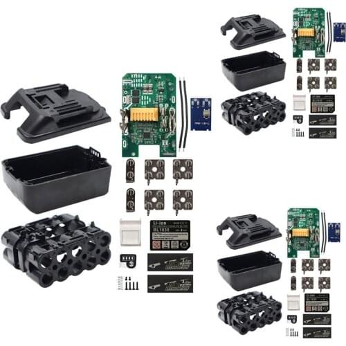BL1830 Li-Ion Battery Case Charging Protection Circuit Board Box For Makita 18V Label LED Battery Indicator