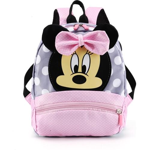 Disney Mickey mouse Childrens School Bag Kindergarten Boy Girl Baby Backpack Minnie Cute Plush Bag Anime Backpack Kids Gifts
