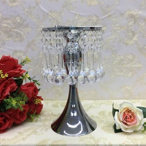 IMUWEN Flower Vase Flowers Stand Golden/ Silver Wedding/ Table Centerpiece Road Lead Home Party Hotel Decor