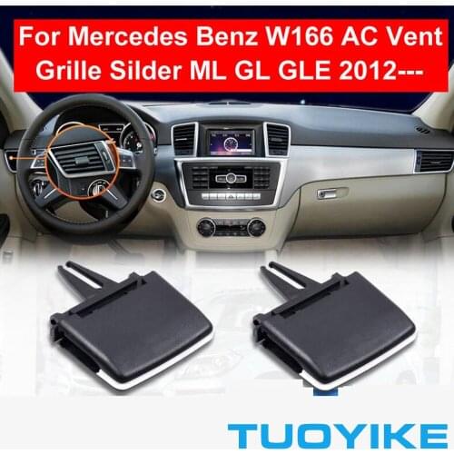 ABS Car Front Air Conditioning Rear A/C Vent Grille Silder Outlet Tab Clip Paddles Repair Kit For Benz W166 ML320 ML350 GL GLE