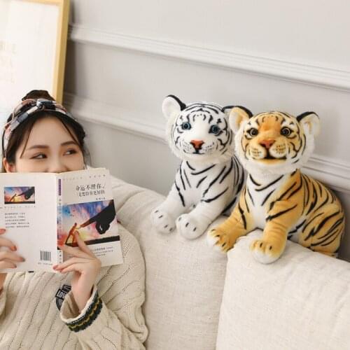 23/27/33cm Mini Lovely Tiger Plush Toys Cute Simulation Dolls Stuffed Soft Lifelike Animal Toys Child Kids Decor Gift