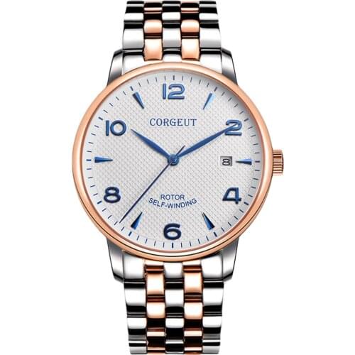 CORGEUT 41.5mm Luxury Brand Mens 316L Automatic Top Miyota Movement Mechanical Sapphire Watch Sports Clock Reloj de hombre 2021