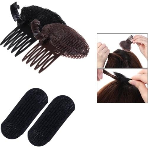 1PC Puff Hair Head Cushion Invisible Volume Hair Base Fluffy Hair Pad Sponge Clip Bun DIY Hair Princess Styling Beauty Tool