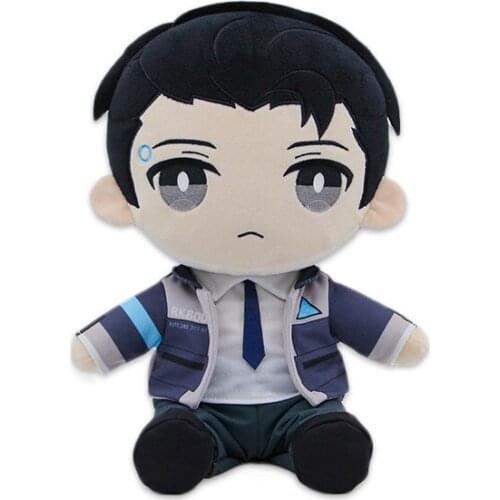 New 30cm Detroit Become Human RK800 Connor Plush Toys Cute Soft Stuffed Dolls For Kid Birthday Gift