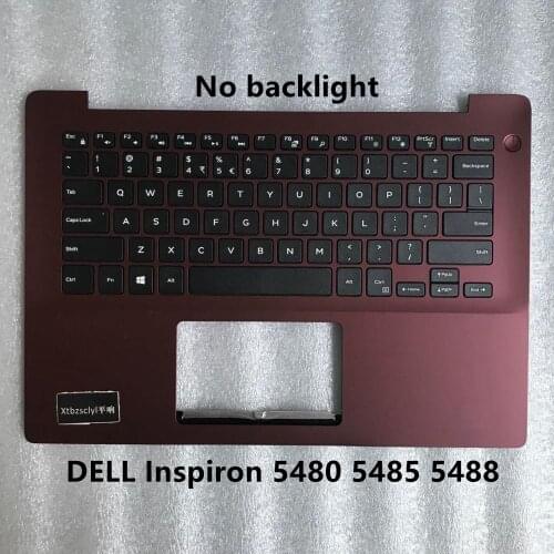 For 95 new DELL inspiron 14 5480 5488 5485 red upper top keyboard laptop C shell 0HPJ5Y HPJ5Y
