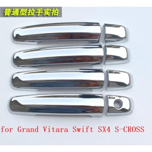 For Suzuki SX4 For S-CROSS Swift 2005-2012 grand vitara 2005-2012 new Chrome Car Door Handle Cover Trim Sticker