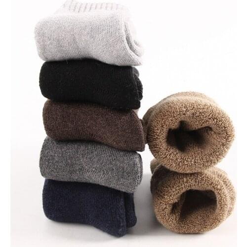 Special price winter thickened mens wool socks cashmere cotton plush terry warm socks thickened towel socks