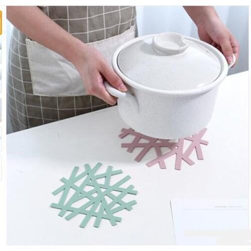 Snowflake Shape Heat-resistant Placemat Home Hollow Casserole Pad Anti-hot Mat Table Decoration Accessories