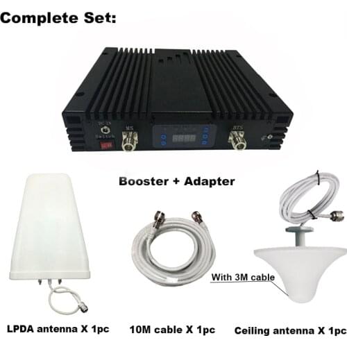 Tri Band Signal Booster 2G 3G 4G UMTS GSM LTE 800 1800 2100 MHz Mobile Signal Repeater amplifier with AGC MGC