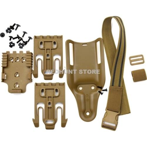 Universal Safariland Gun Holster Drop Leg Platform Tactical Quick Locking System for Waist Belt Anti-slip Thigh Strap Set Men