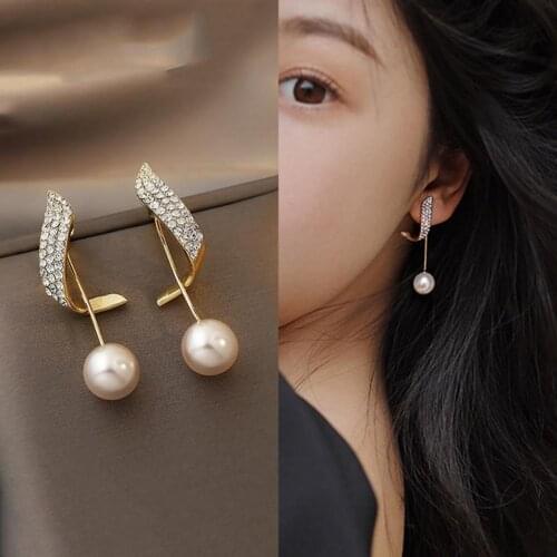 Decorative 1 Pair Stylish Charming Rhinestone Stud Ear Ring Portable Stud Earrings Creative Ear Accessories