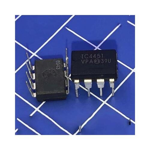 10pcs/lot TC4451VPA TC4451 DIP-8 In Stock