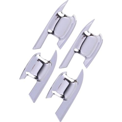 4Pcs/Set Silver Car Door Bowl Cover Handle Chrome Cup Trim ABS Fit For Ford Explorer 2020 2021