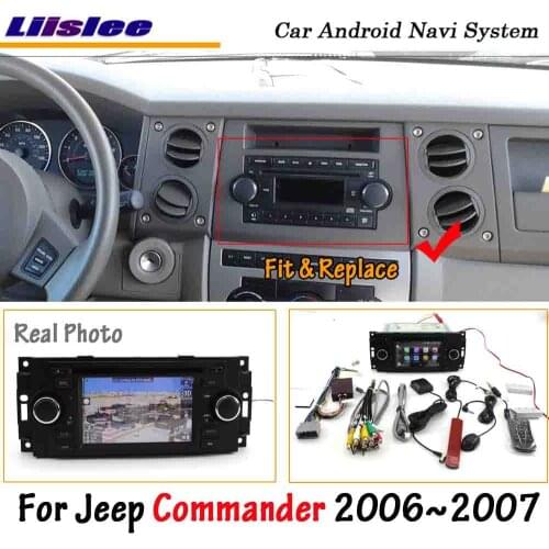 Android Multimedia Display For Jeep Commander 2006 2007 Car Radio HD Screen TV CD DVD Player GPS Navigation System