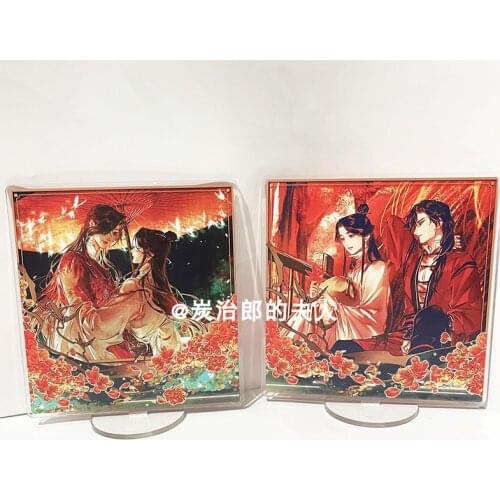 Anime Tian Guan Ci Fu Hua Cheng Xie Lian Cute Stand Figure Model Plate Toys Cosplay Collection Cartoon Desk Decor Xmas Gifts