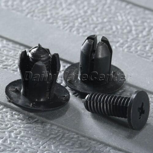 50Pcs Auto Fastener Bumper Fender Trim Grille Interior Exterior Clips For KIA 0G032-50037-A Car Styling Rivets 8.2mm Hole Nylon