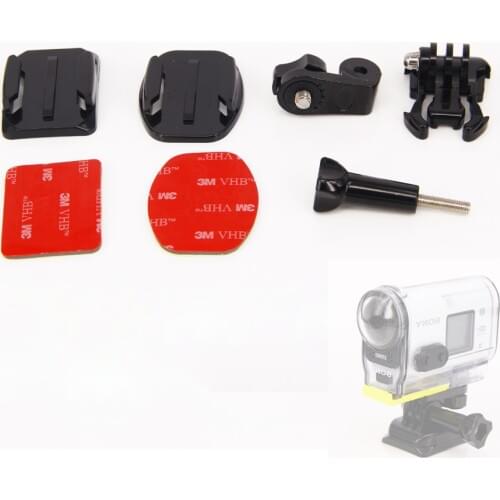Rollei Basic Accessories Flat Curved Adhesive Tripod Mount Buckle For Sony Action Cam AS300 AS200 AS100V X3000 X1000