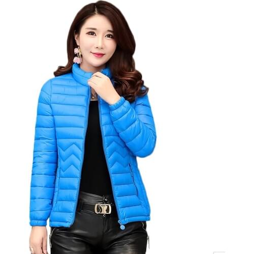 Autumn Winter Short Women Parkas Korean Plus Size Ladies Coat Thin Slim Padded Jacket Casual Outerwear Female Tops 5XL 6XL D2114