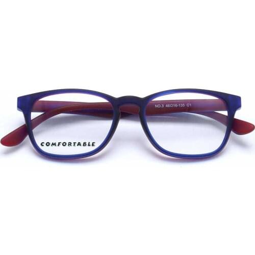 YOUTOP Boys/Girls (Age 3-8) Round Full Rim Eyeglass Frames - Flexible TR + Silicone Material NO.3