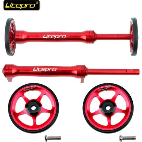 Litepro Easy Wheel Extension Rod Aluminum Alloy For Rear Cargo Rack Bicycle Easy wheel Bar Telescopic Bike Rod Rear Rack
