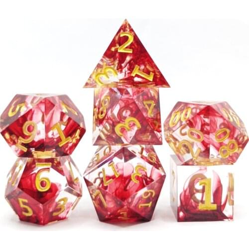 The hottest selling DND games resin sharp dice set