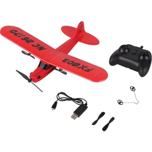 Hot ! OCDAY FX803 Remote Control RC Plane Glider Aerodone Toy Children Audult 150m Foam Airplane Red Blue Battery Drones