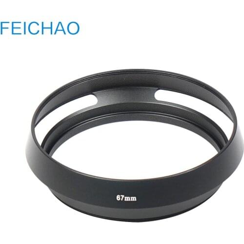Metal Camera Lens Hood Cover Curved 37 49 52 67mm Internal Thread Protector Black for Sony Leica M Pentax Olympus SLR Lens Cap