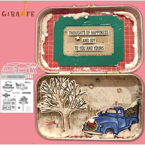 House car Metal cutting dies and stamps For Scrapbooking Embossing Decorative Crafts DIY Paper Cards Stamps and DIES