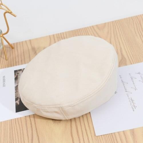 2020 Fashion Trend Female Berets Solid Color Winter Cap Felt Trilby Casual Simple New Hats for Women Men 56-58cm