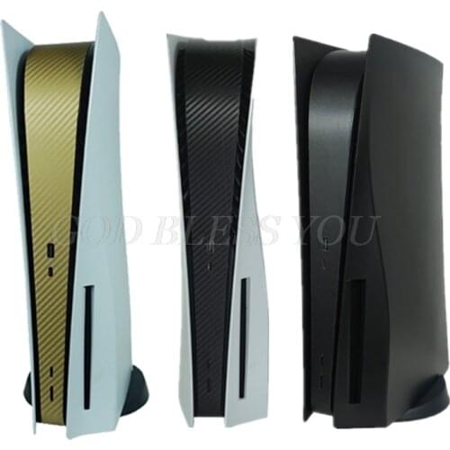 For PS5 Disk Edition Carbon Fiber Skin Sticker Decal Cover For PlayStation 5 Console Console Center Skin Sticker Drop Shipping