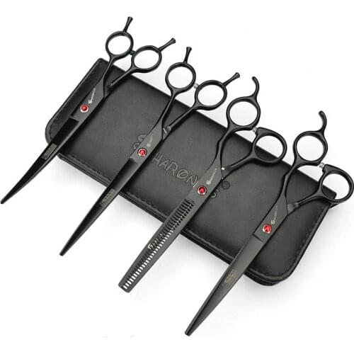 Pet grooming scissors 7 inch 7.5 inch teddy dog shearing scissors tool kit professional flat shear teeth shearing shears