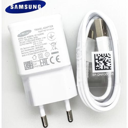 Original Samsung Fast Charger 9v/1.67a charge adapter usb c cable Galaxy s8 s9 s10 plus note 10 9 8 a20 a30s a40 a50 a51 a70 a71
