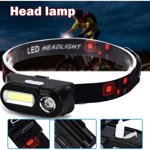 Rechargeable LED Headlamp Flashlight with 6 Modes Adjustable Light Souces for Camping Outdoors LA