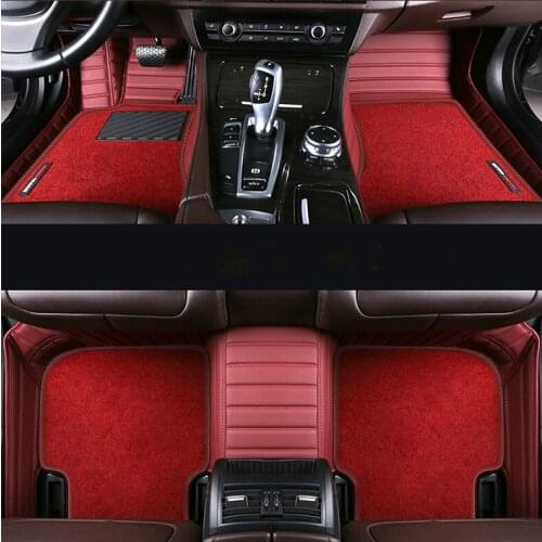 Full Cover Waterproof Leather Coil Carpets Special Car Floor Mats For Right Left Steering Volkswagen GOLF GTI Bettle Touraeg CC