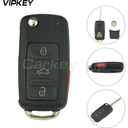 Remotekey For Vw Touareg 2006 2007 2008 Car Remote Key 300 959 753aa Hu66 3 Button with panic 315mhz 300959753aa flip car key