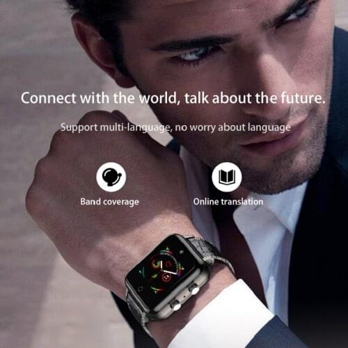 Buiness man 4G lte blood pressure Smart Watch Android with HD camera gps wifi bluetooth call smartwatch best gift to husband