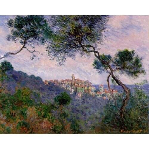 High quality Oil painting Canvas Reproductions Bordighera, Italy (1884) By Claude Monet hand painted