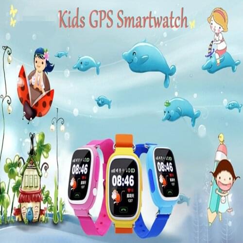 Factory supply kids GPS Smart Watch Q90 For iPhone Android Smartphone Watch for