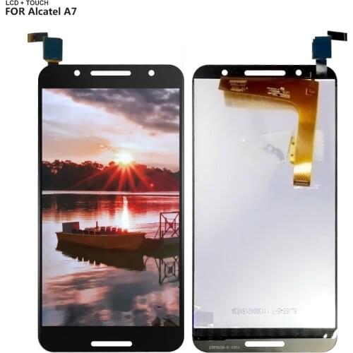 For Alcatel One Touch A7 5090Y Alcatel A7 5.5" LCD Display Touch Screen Digitizer Panel Glass Assembly Replacement + Tools