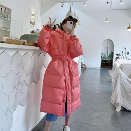 Winter Coat Women Hooded Parkas Puffer Jacket Warm Jackets for Women 2021 Down Coats Female Long Clothes Doudoune Femme HLY164