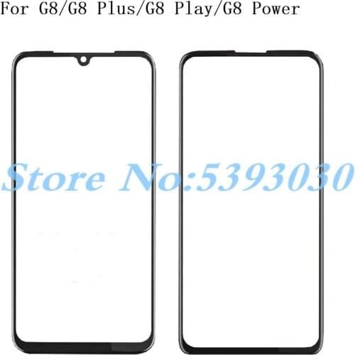 10Pcs For Motorola MotoMoto G8 / G8 Play / G8 Plus /G8 Power LCD Display Touch Screen Front Glass Panel Repair Replacement Parts