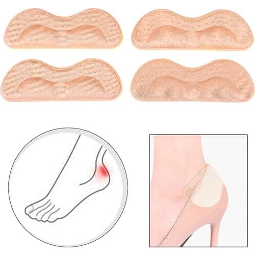 2 Pairs Soft Foam Insoles High Heel Shoes Pad Heel Feet Stick Foot Pad Cushion Insoles Relieve Pain