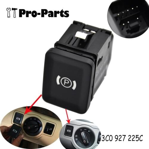 3C0927225C New Car Electronic Handbrake Parking Switch Brake Button For VW Passat B6 CC 3C 2006-2012